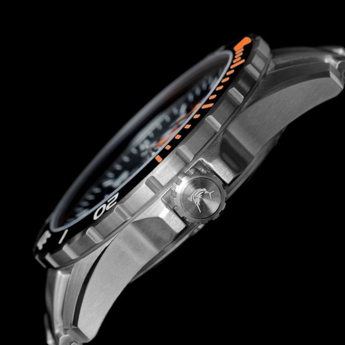 Marc & Sons Sport Professional Automatic Diver Men's Watch 42.5mm Black/Orange Bezel/Black Dial